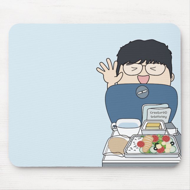 sosoHoney(5)-Flugzeug Mousepad (Vorne)