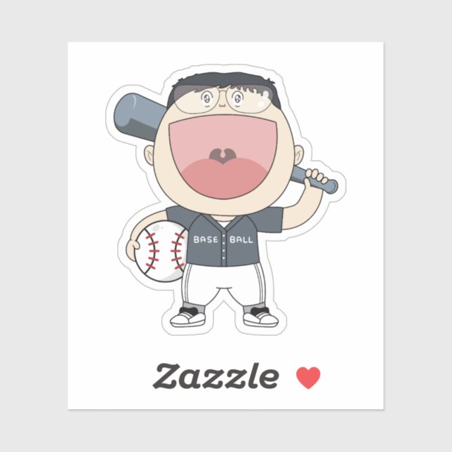 SosoHoney-Baseball Aufkleber (Blatt)