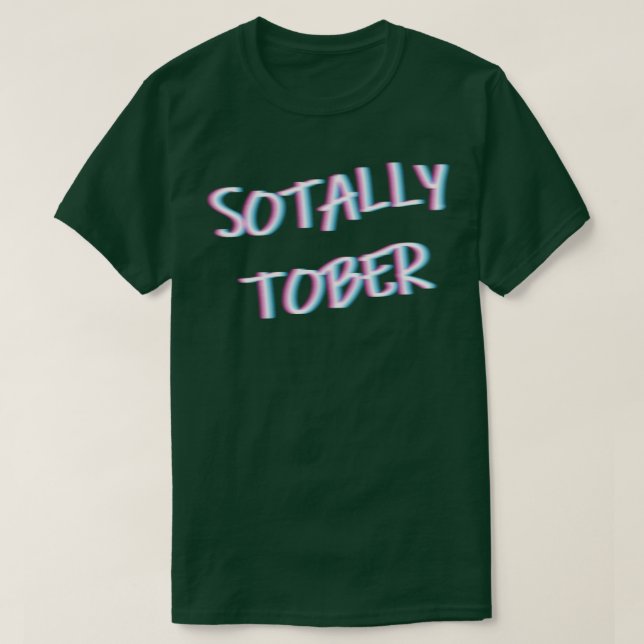 Sotally Tober Blurring Double Vision Drinks Alco T-Shirt (Design vorne)