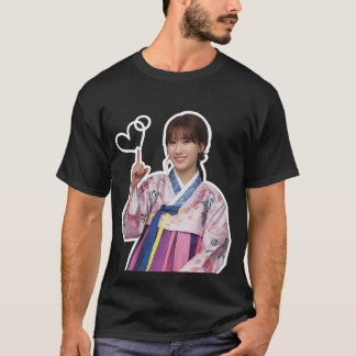 soth korean Hanbok Heart Gesture T - Shirt