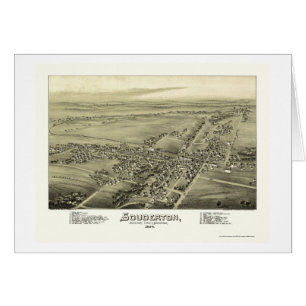 Souderton, panoramische Karte PAs - 1894