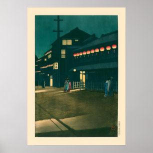 Souemoncho Night von Kawase Hasui Poster