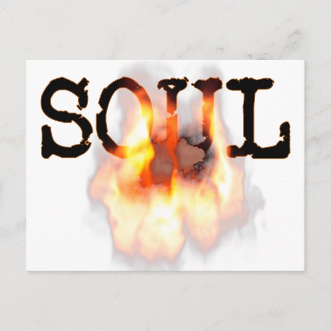 SOUL am Feuer Postkarte (Vorderseite)