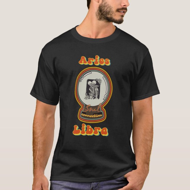 Soul Connection Aries und Libra Zodiac T-Shirt (Vorderseite)