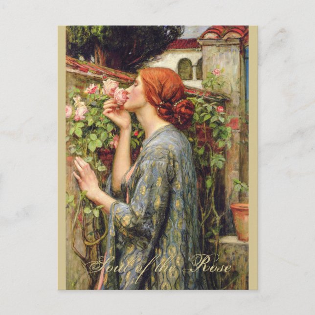 Soul der Rose CC0737 Pre-Raphaelite Postkarte (Vorderseite)