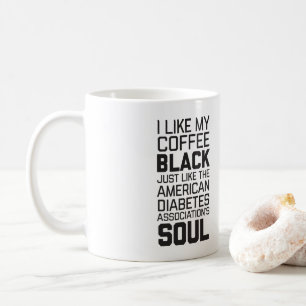 Soul des Vergaser Agains Menschlichkeits-schwarzen Kaffeetasse