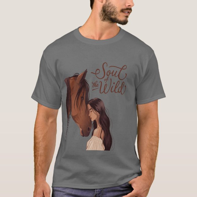Soul des wilden Pferdes T-Shirt (Vorderseite)
