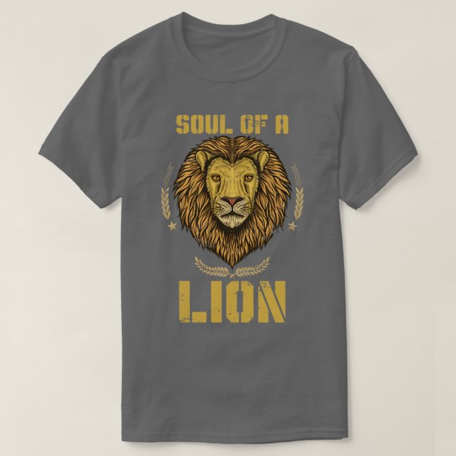 Soul eines Löwen T-Shirt (Design vorne)