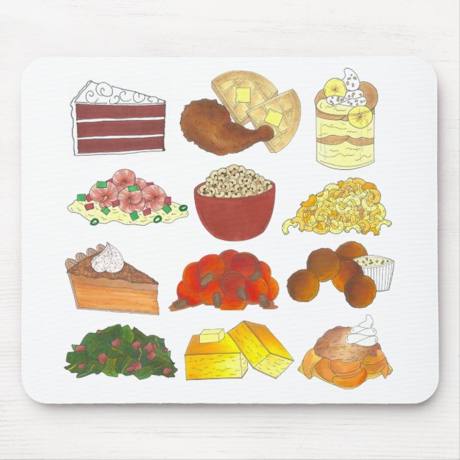 Soul Food Favorites Feinschmecker Südliche Küche Mousepad (Vorne)