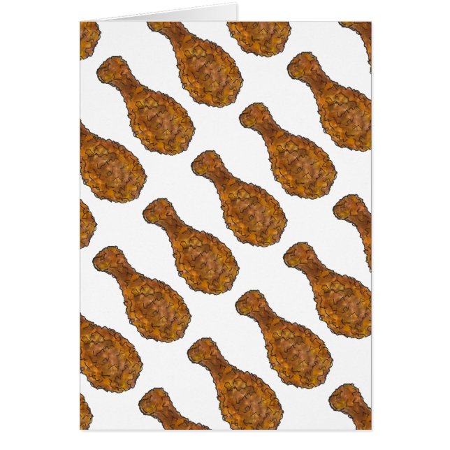 Soul Food Feinschmecker Card Frittiertes Hühnerleg (Vorne)