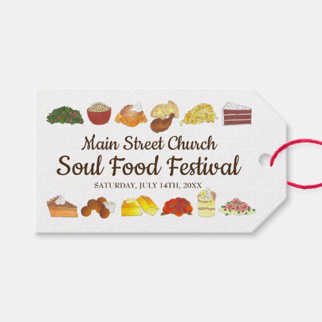 Soul Food Festival - Parco delle Cuisine Geschenkanhänger (Vorderseite (Horizontal))