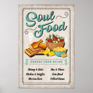 Soul Food Party Schild