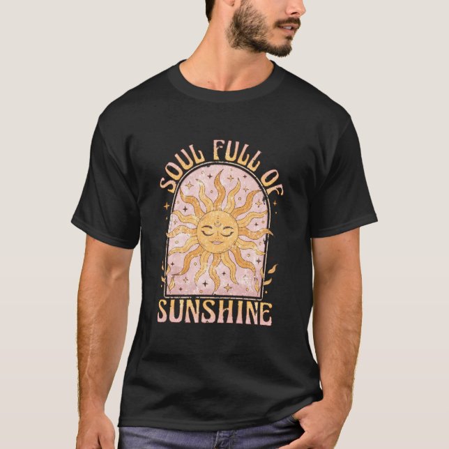 Soul Full Of Sunshine Sun And Moon Celestial Mysti T-Shirt (Vorderseite)