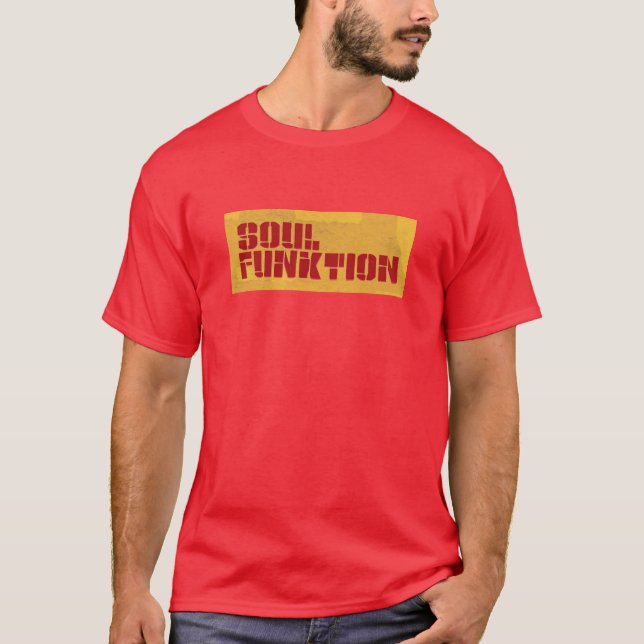 SOUL FUNKTION Block-Rot T-Shirt (Vorderseite)