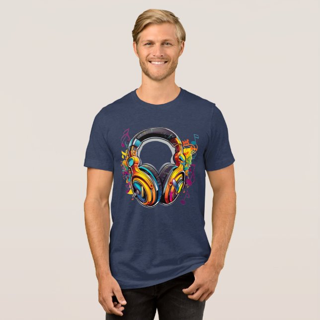 Soul für Musikaufnahmen Tri-Blend Shirt (Vorderseite voll)