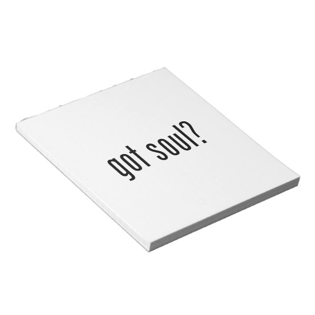 Soul got? notizblock (angewinkelt)