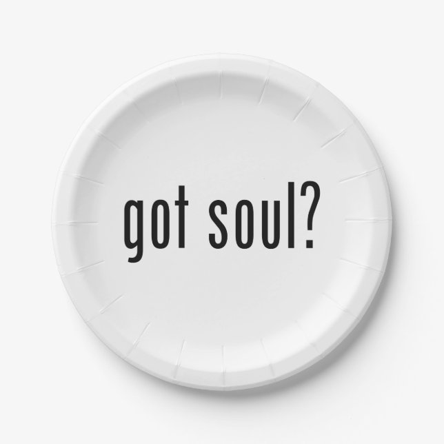 Soul got? pappteller (Vorderseite)