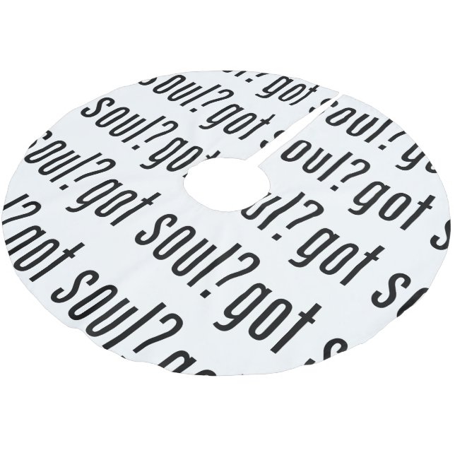 Soul got? polyester weihnachtsbaumdecke (Schrägansicht)