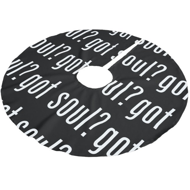 Soul got? polyester weihnachtsbaumdecke (Schrägansicht)