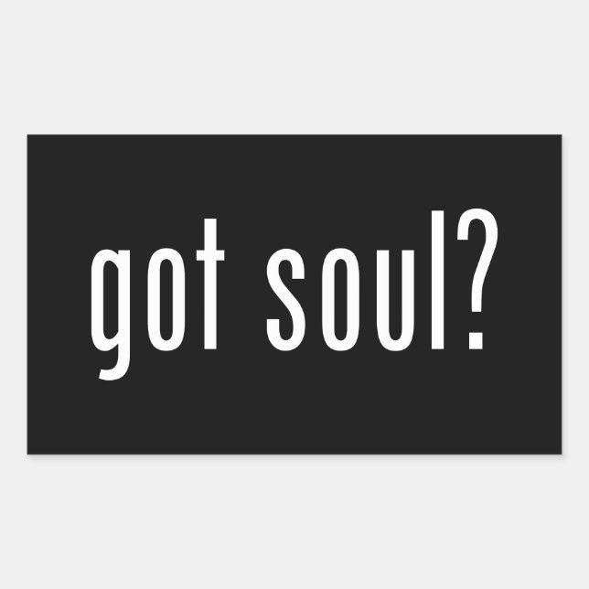 Soul got? rechteckiger aufkleber (Vorderseite)