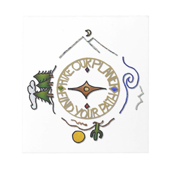 Soul-Kompass unseres Planeten Notizblock (Vorderseite)