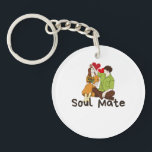 Soul Mate Acrylic Schlüsselanhänger - Romantic Cou<br><div class="desc">Tragen Sie Liebe überall mit diesem "Soul Mate" Acryl-Schlüsselanhänger, der eine charmante Abbildung eines Paares in der Liebe zeigt. Dieser Schlüsselanhänger ist langlebig und leicht, um Ihre Tasten behalten, die organisiert sind oder als dekorativer Charme für Taschen und Geldbeutel. Ein nachdenkliches Geschenk für Jubiläen, den Valentinstag oder jede Gelegenheit, Liebe...</div>