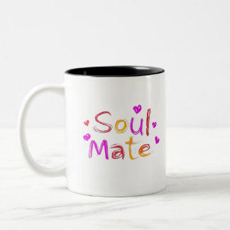 Soul Mate Digital Art Design Zweifarbige Tasse
