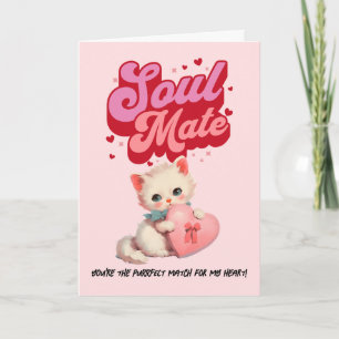 Soul Mate Retro Kity Valentinstagskarte Feiertagskarte