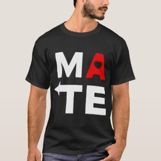 Soul Mate Seelenverwandte Herz Valentinstag Matchi T-Shirt