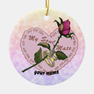 Soul Mate Wedding Keramik Ornament