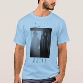 "Soul Mates"-Kerzen Grau-Schwarz-Holzkohledesign T-Shirt
