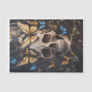 Soul Migration, Schmetterlinge und Gothic Skull Seidenpapier