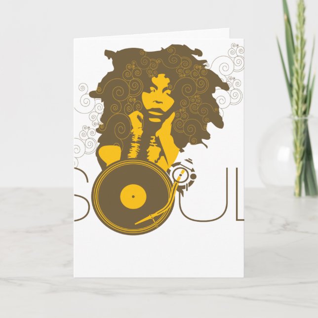 Soul Music Grußkarte Karte (Vorderseite)