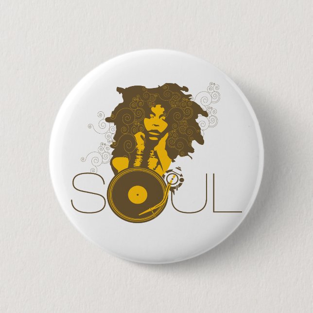 Soul-Musik-Knopf Button (Vorderseite)
