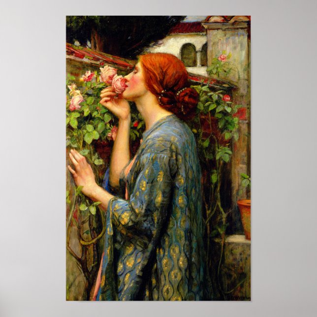 Soul of the Rose John William Waterhouse Poster (Vorne)