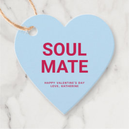 Soul Partner blauer Herzspass niedlich Valentinsta Geschenkanhänger