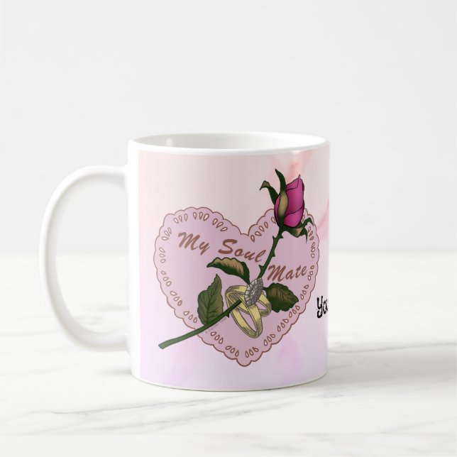 Soul Partner Rose Tasse (Links)