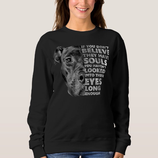 Soul Pitbull I Liebe Pitbull Dog Lover 58 Sweatshirt (Vorderseite)