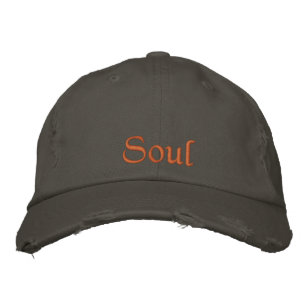 Soul Quote Nickel Grau Orange Vintag Niedlich Bestickte Baseballkappe
