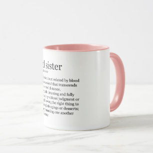 Soul-Schwesterwörterbuchdefinitions-Tasse Tasse