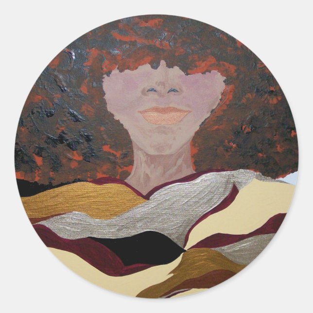 Soul Sista von Kenya Verrett Runder Aufkleber (Vorderseite)