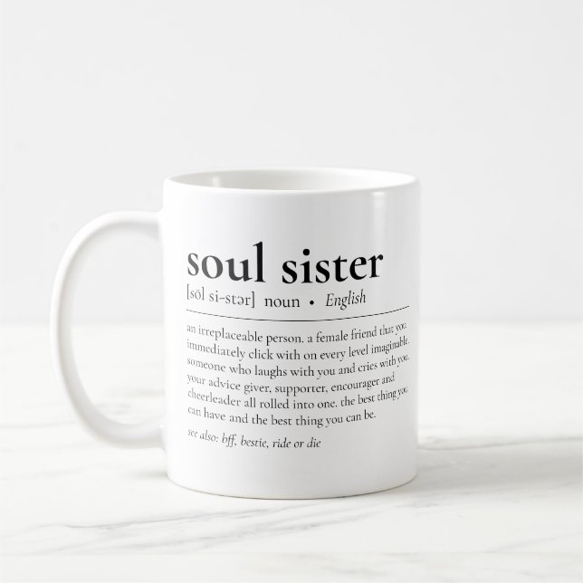 Soul Sister Definition Bedeutung Tasse der besten  (Links)