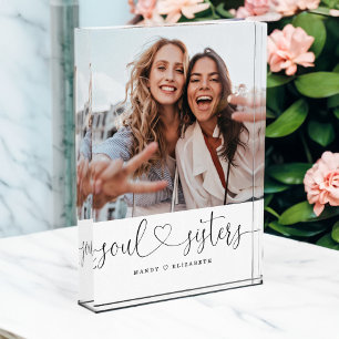 Soul Sister Script Geschenk für Sister Foto Keepa