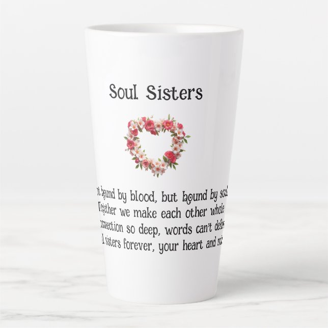 Soul Sisters Best Friends Kaffee/Latte Tasse (Vorderseite)