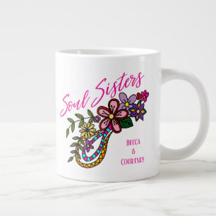 Soul Sisters Beste Freundschaft BESTE FREUNDIN Fre Jumbo-Tasse