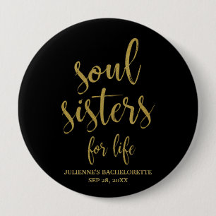 Soul Sisters for Life Glitzer Bachelorette Button
