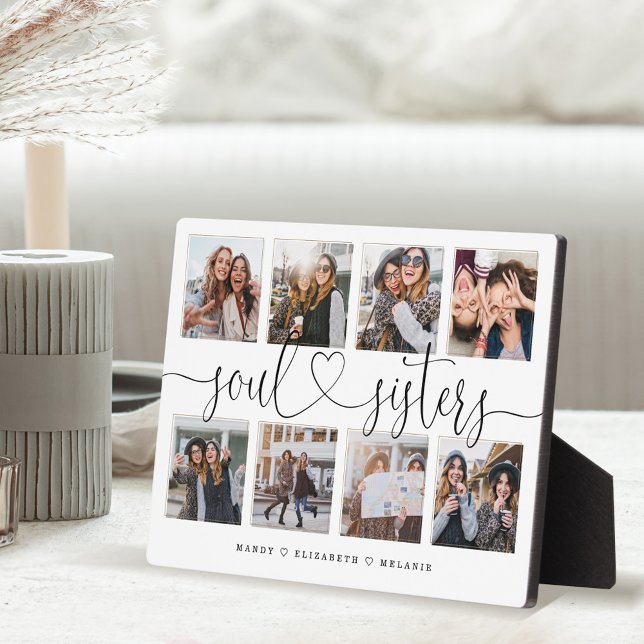 Soul Sisters Skriptgeschenk für Friends Foto Colla Fotoplatte (Von Creator hochgeladen)