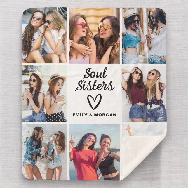 Soul Sisters Skriptgeschenk für Friends Foto Colla Sherpadecke (Von Creator hochgeladen)