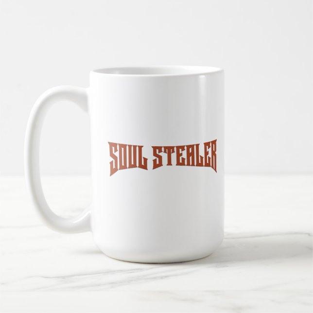 Soul Stealer Funny Redhead Heavy Metal Typography Kaffeetasse (Links)