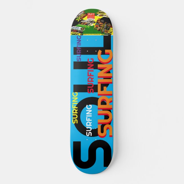 SOUL SURFING 8 1/4" Skateboarddecke Skateboard (Vorderseite)